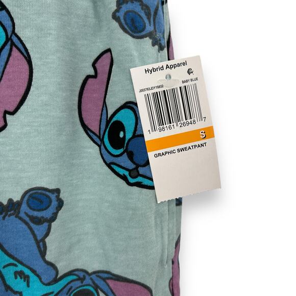 NEW Macy's Disney Stitch Drawstring Lounge Pants Size Small Blue Lilo Pajama Pjs - Picture 8 of 11